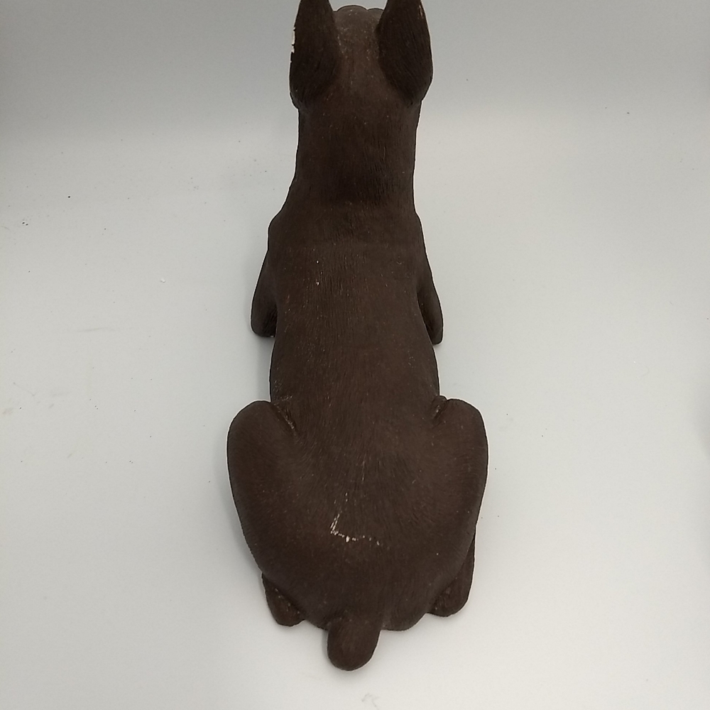 Vintage 1985 Sandicast Doberman Dog Sculpture 10.5” Signed Sandra Brue USA - Picture 8 of 14